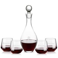 Briarwood Decanter & Tucson Stemless Wine Set - Barware