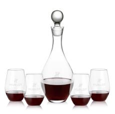 Briarwood Decanter & Vale Stemless Wine Set - Barware