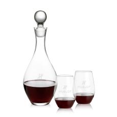 Briarwood Decanter & Vale Stemless Wine Set - Barware