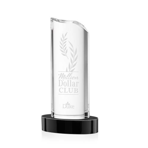 Awards and Trophies - Crystal Awards - Kilburn Black Crystal Award