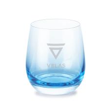 Soudan Blue Stemless Wine - Deep Etch - Barware