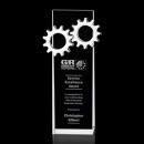 Ricarda Gear Rectangle Crystal Award