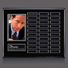 Photo (Vert) P/Plaque - Black/Silver - Photo Plaques