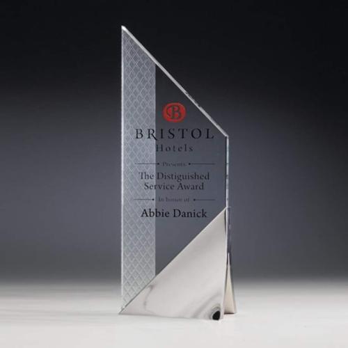 Awards and Trophies - Crystal Awards - Criterion Peak Peaks Metal Award
