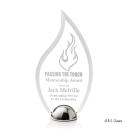 Vulcan Hemisphere Laser Engraved Flame Acrylic Award