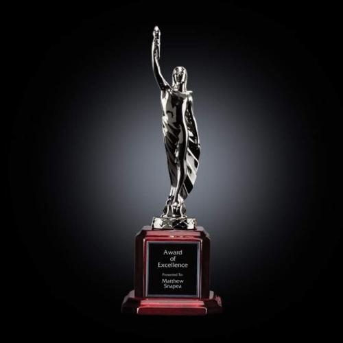 Awards and Trophies - Unique Awards - Supremacy Metal on Rosewood Award