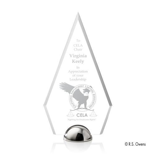 Awards and Trophies - Acrylic Awards - Apex Hemisphere Diamond Acrylic Award