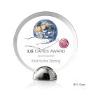 Discus Hemisphere Full Color Circle Acrylic Award