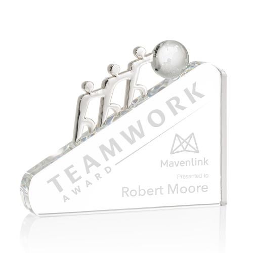 Awards and Trophies - Crystal Awards - Synergy Globe Crystal Award