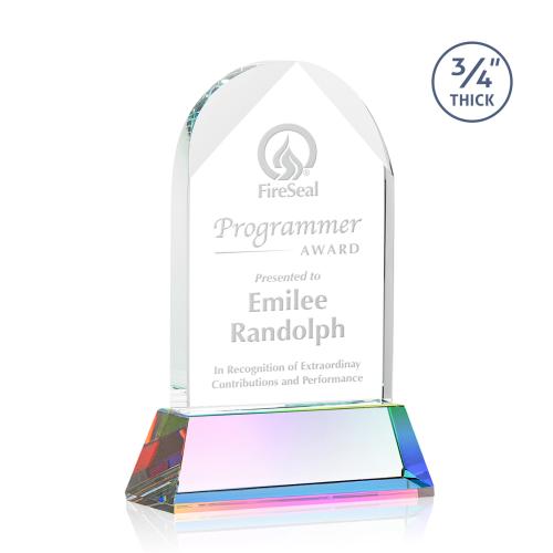 Awards and Trophies - Crystal Awards - Blake Prismatic on Newhaven Peaks Crystal Award