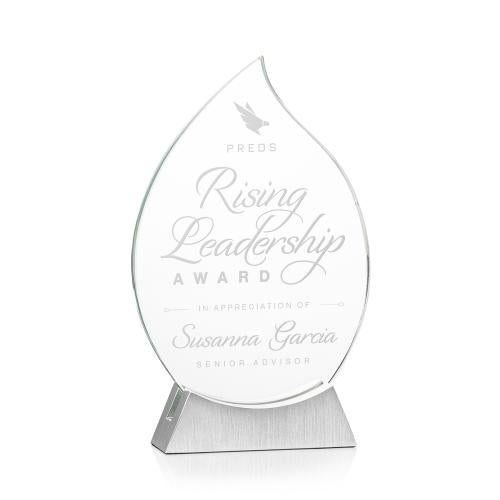 Awards and Trophies - Crystal Awards - Carmack Flame Crystal Award