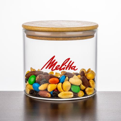 Promotional Products - Housewares - Barrels & Jars - Aniston Jar w/Bamboo Lid - Imprinted