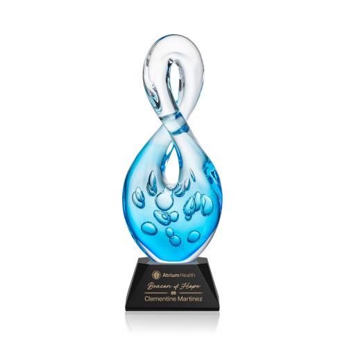 Awards and Trophies - Crystal Awards - Glass Awards - Utopia Unique on Sheffield Black Glass Award