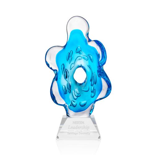 Awards and Trophies - Crystal Awards - Glass Awards - Trillium Unique on Sheffield Base Glass Award
