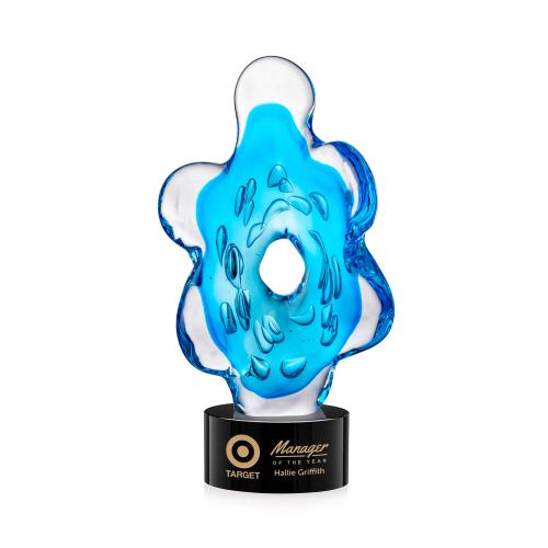 Awards and Trophies - Crystal Awards - Glass Awards - Trillium Unique on Marvel Black Glass Award