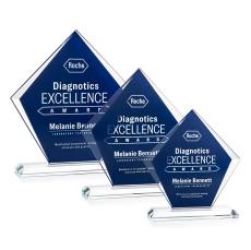 Antico Blue Peaks Crystal Award - Colored Crystal Awards