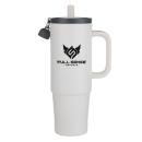 Kentia SS Travel Mug w/Silicone Straw & Charm Holder - 30oz