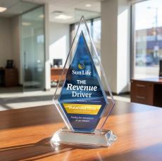 Beaumont Full Color Diamond Crystal Award - Diamond Awards