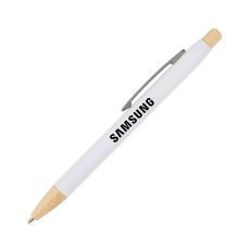 Charon Aluminum Ballpoint Pen w/Bamboo Clicker & Tip - Writing Instruments