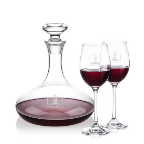 Corporate Gifts - Barware - Carafes - Elliston Decanter & Burlington Wine Set