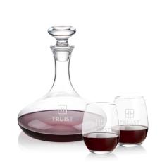 Elliston Decanter & Stanford Stemless Wine Set - Corporate Gifts