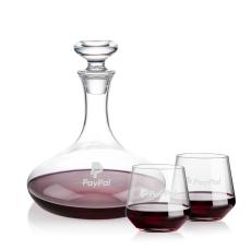 Elliston Decanter & Tucson Stemless Wine Set - Corporate Gifts