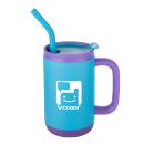 Abelia SS Sip & Twist Lid Mug w/Straw - 16oz