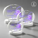 Darwin Full Color White on Alberton Base Circle Crystal Award
