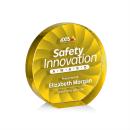 Apollo Full Color Yellow Circle Crystal Award