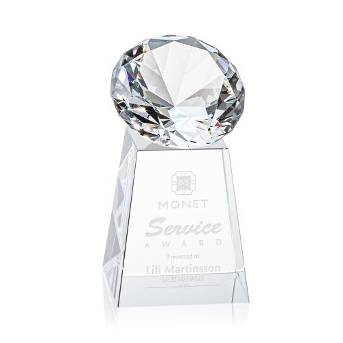 Awards and Trophies - Crystal Awards - Celestina Gemstone Diamond Crystal Award
