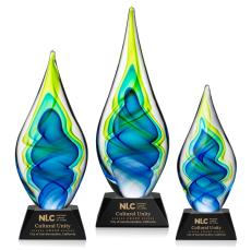 Sunnidale Tear Drop on Sheffield Black Glass Award - Glass Awards