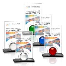 Icarus Full Color Rectangle Crystal Award - Awards and Trophies