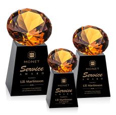 Celestina Black/Amber Crystal Award - Diamond Awards