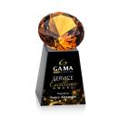 Celestina Full Color Black/Amber Crystal Award