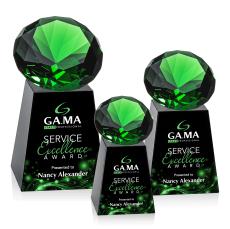 Celestina Full Color Black/Emerald Crystal Award - Diamond Awards
