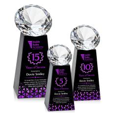 Novita Full Color Black/Diamond Crystal Award - Diamond Awards