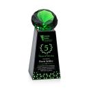 Novita Full Color Black/Emerald Crystal Award