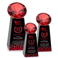 Novita Full Color Black/Ruby Crystal Award - Awards and Trophies