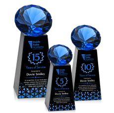 Novita Full Color Black/Sapphire Crystal Award - Awards and Trophies