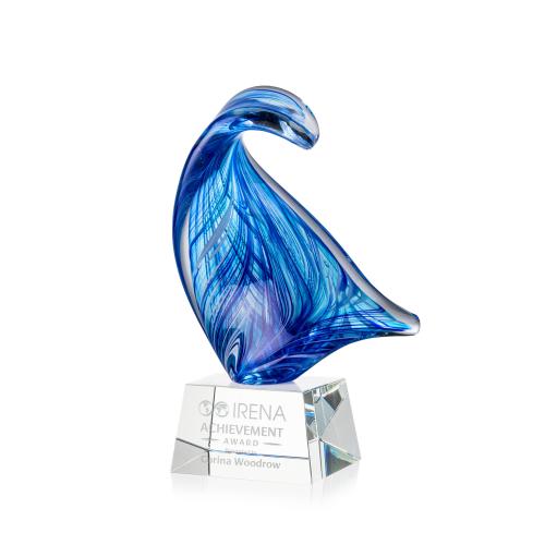 Awards and Trophies - Crystal Awards - Glass Awards - Art Glass Awards - Laguna Unique on Robson Clear Glass Award