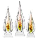 Carterra Tear Drop on Sheffield Base Glass Award