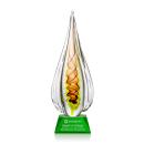 Carterra Tear Drop on Sheffield Green Glass Award
