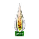 Carterra Tear Drop on Marvel Green Glass Award