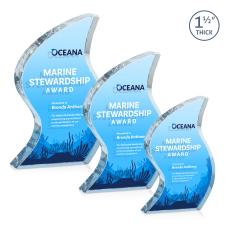 Nexis Full Color Double Sided Unique Crystal Award - Awards and Trophies
