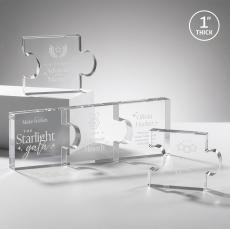 Jigsaw Large Unique Acrylic Award - Desktop Awards
