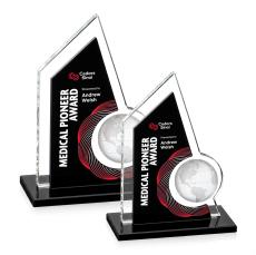 Adalina Full Color Black Peaks Crystal Award - Globe Awards