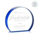 Maren Hemisphere Blue Circle Crystal Award