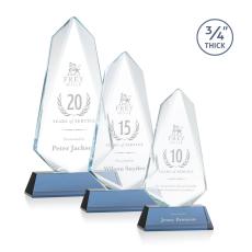 Sheridan Sky Blue on Newhaven Unique Crystal Award - Awards and Trophies