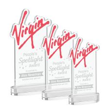 EdgeCraft Rectangle on Alberton - Clear (via Air) - Crystal Awards