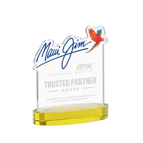 Awards and Trophies - Crystal Awards - EdgeCraft Square on Alberton - Gold (via Air)